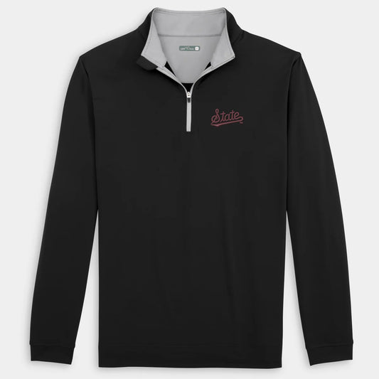 Genteal Mississippi State Black Performance Quarter-Zip