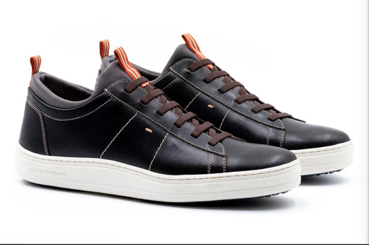 Cameron Leather Sneaker - Dark Chocolate