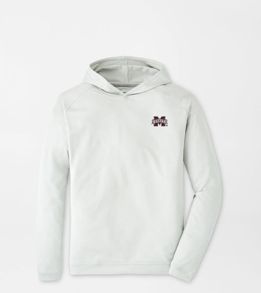 Peter Millar Mississippi State Gray Performance Hoodie