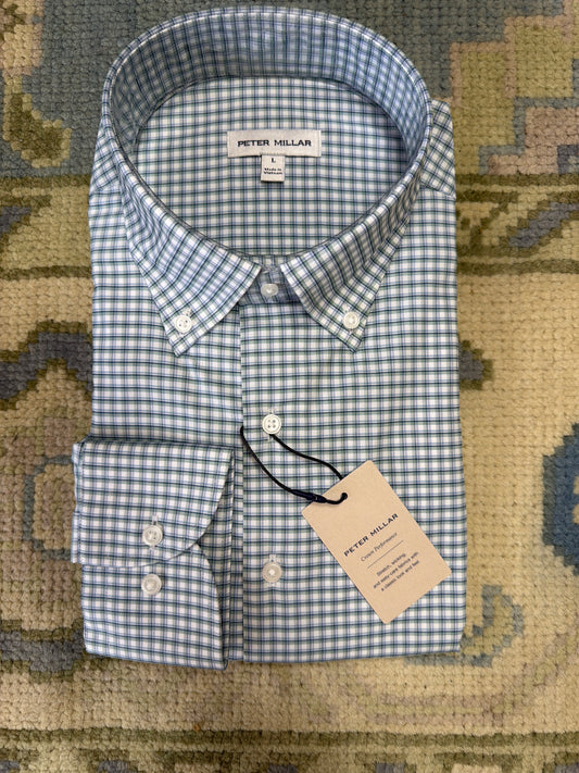 Gregory Perf Twill Sport Shirt - Windsor Blue