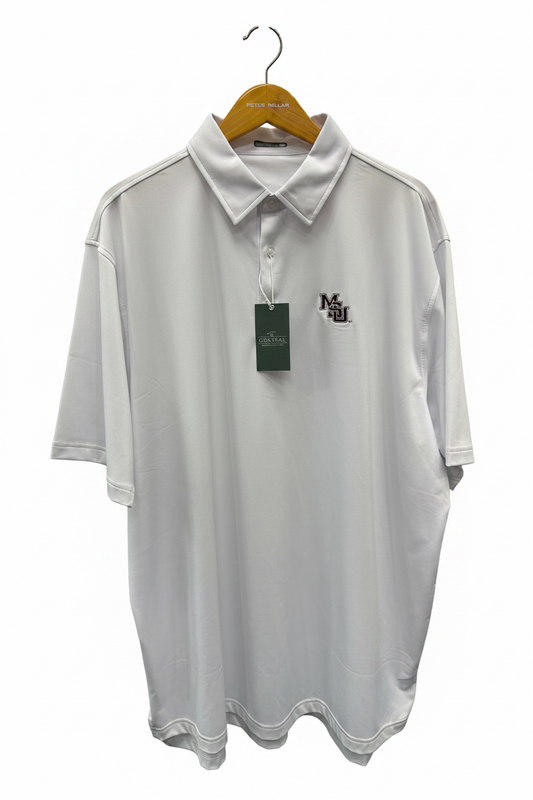 MSU Solid Polo-White