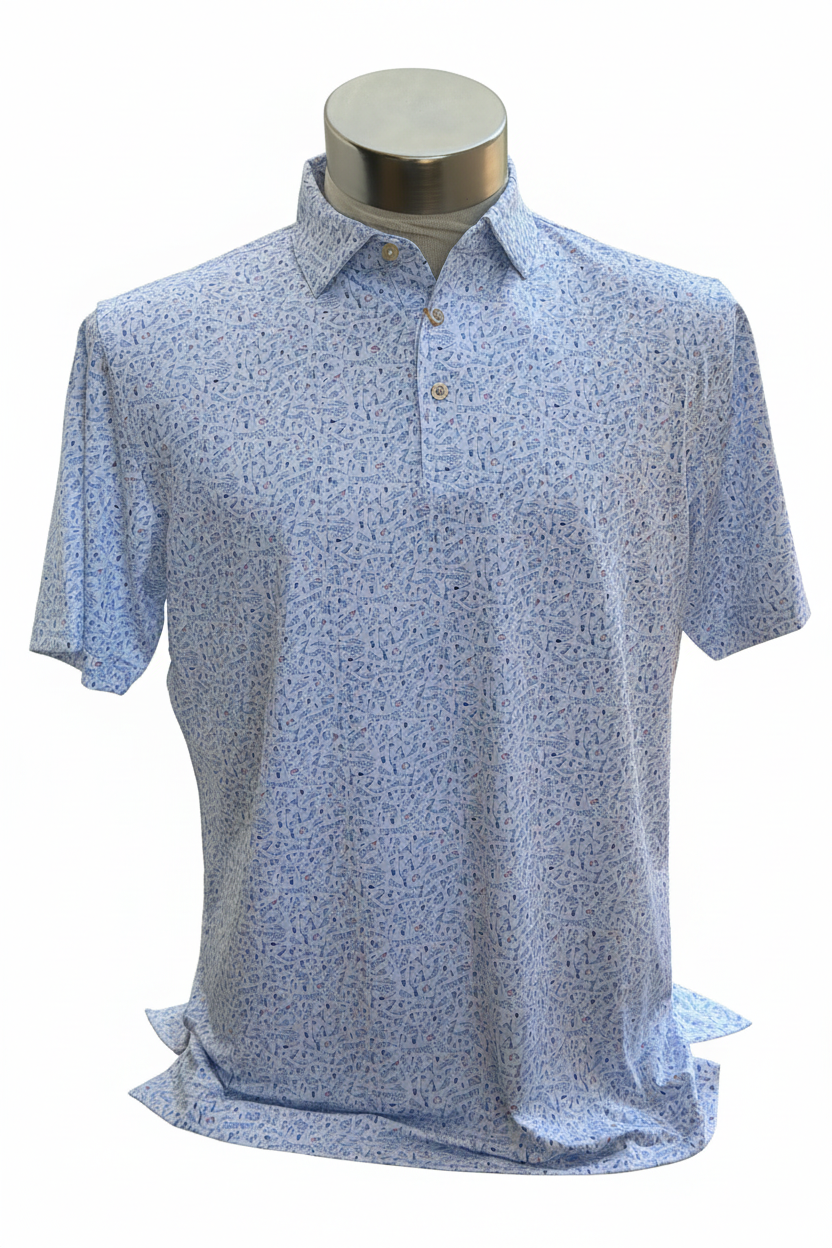 Nice Shot Jersey Polo - White