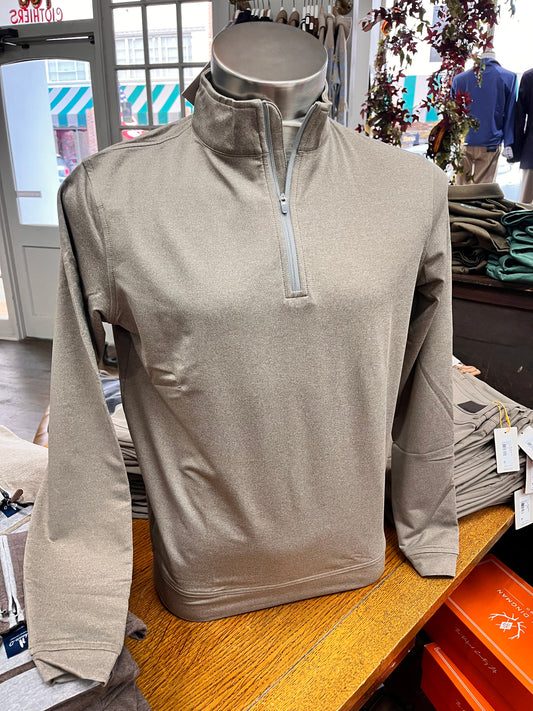 Peter Millar Performance Quarter Zip - Popular Brown