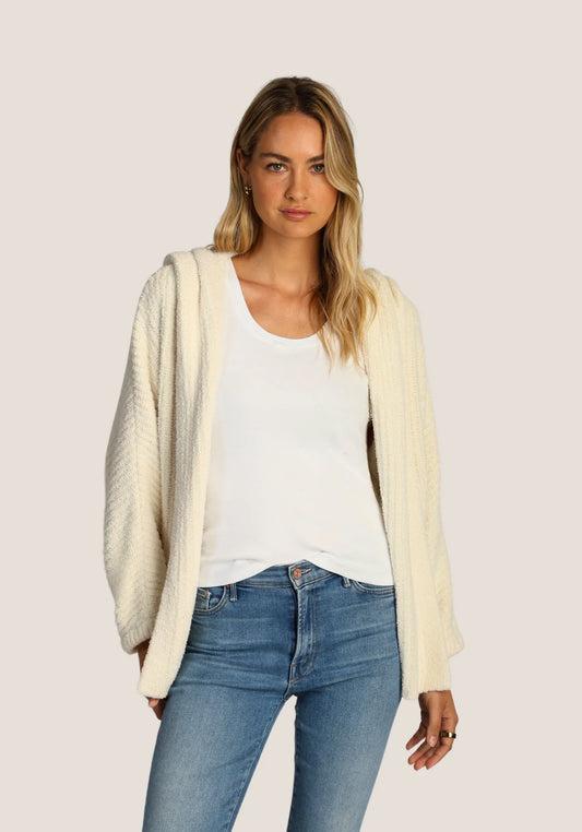 Women's Beige Hooded Jacket