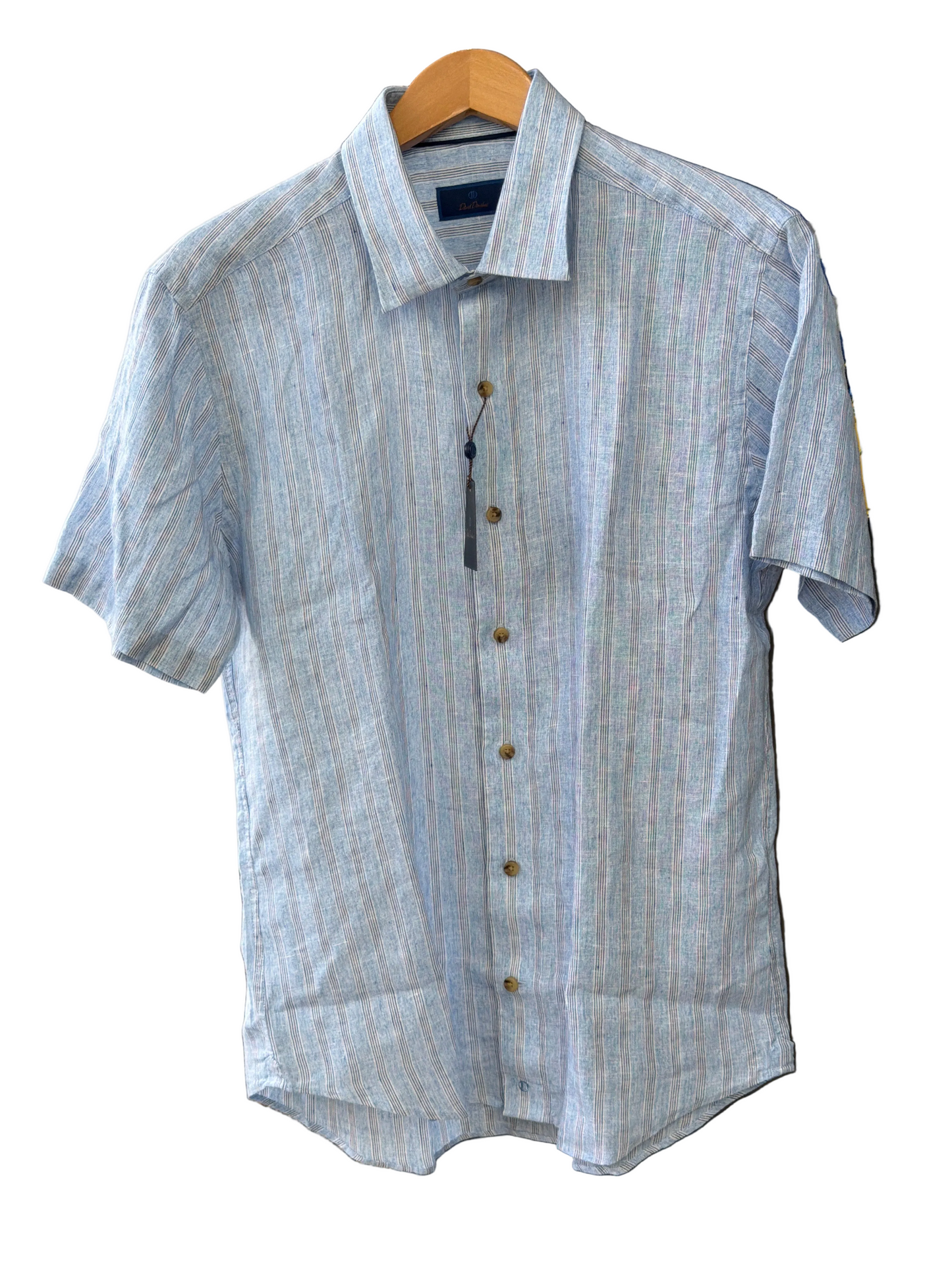 Striped SS Buttondown-Blue