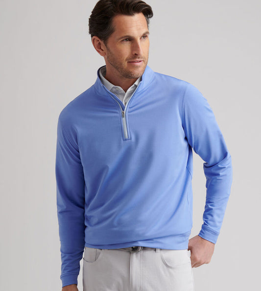 Peter Millar Performance Quarter Zip - Seaside Blue