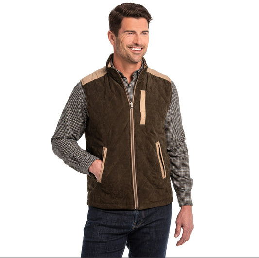 High Pointe Reversible Vest - Olive and Taupe