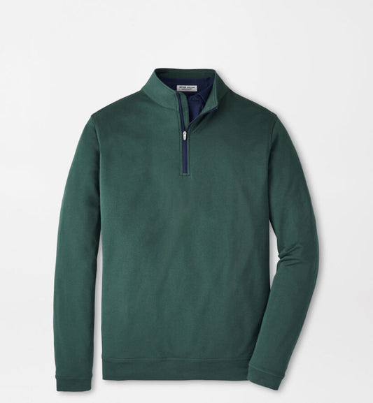 Peter Millar Performance Quarter Zip - Nordic Pine