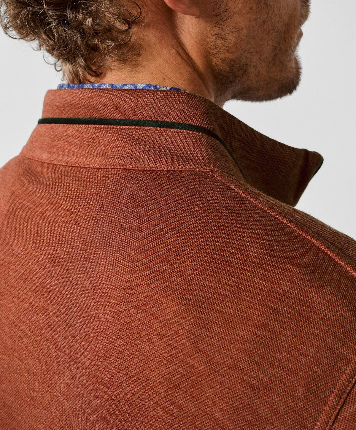 Smythson Quarter Zip-Brick