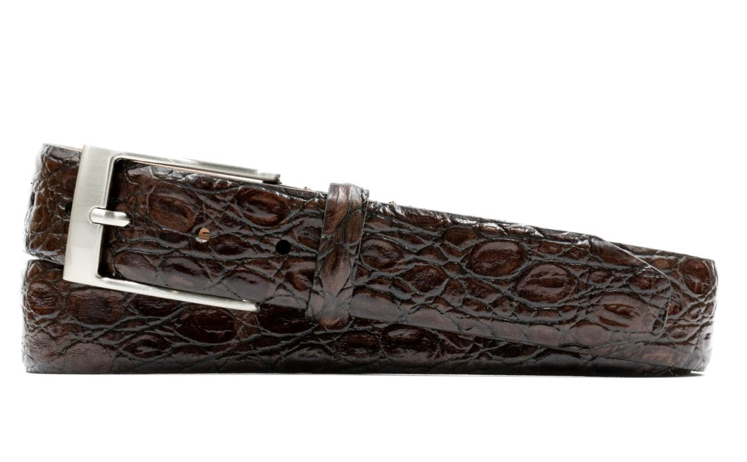 Truman Leather Belt-Walnut