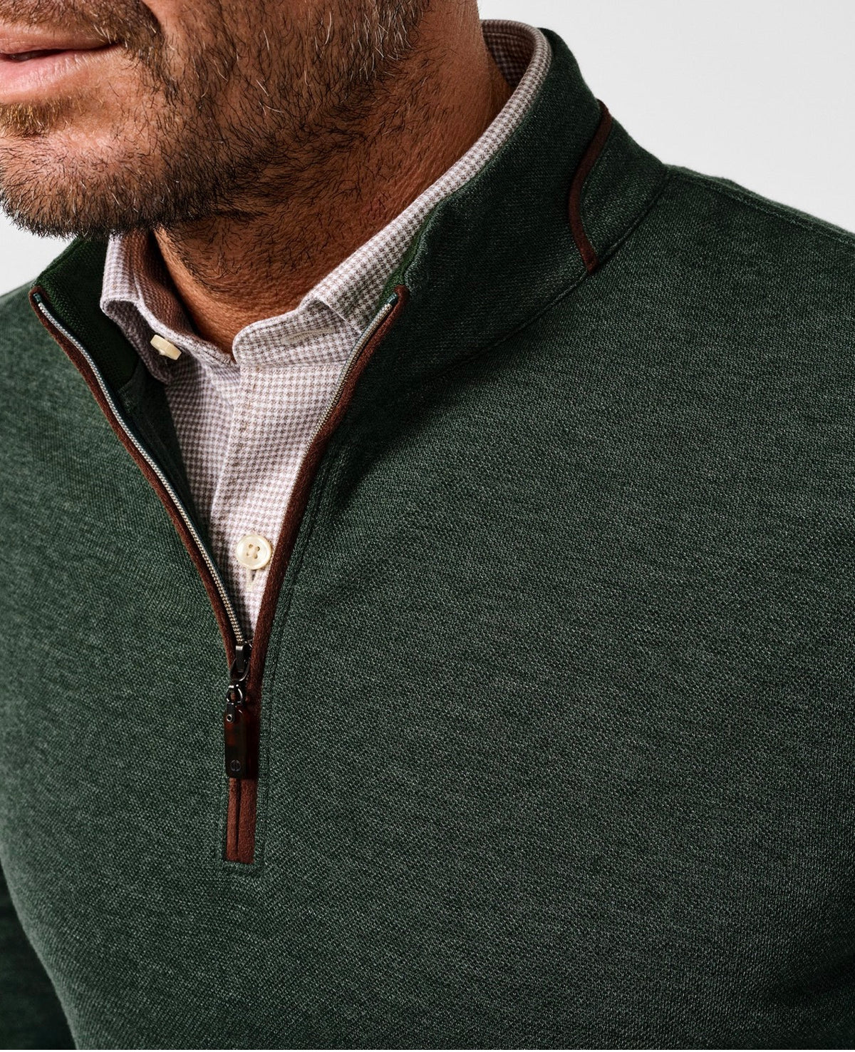 Smythson Quarter Zip-Hunter