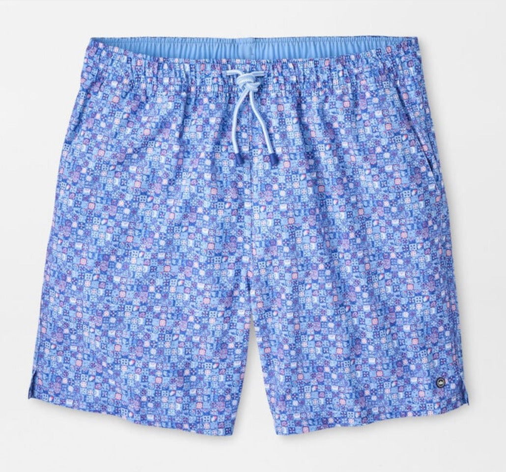 Santorini Tiles Swim- Cottage Blue