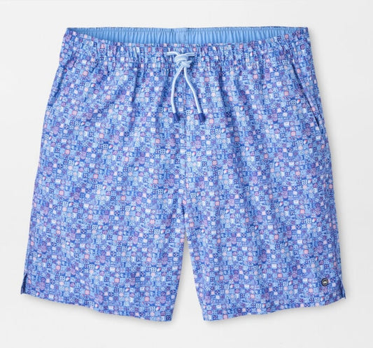 Santorini Tiles Swim- Cottage Blue