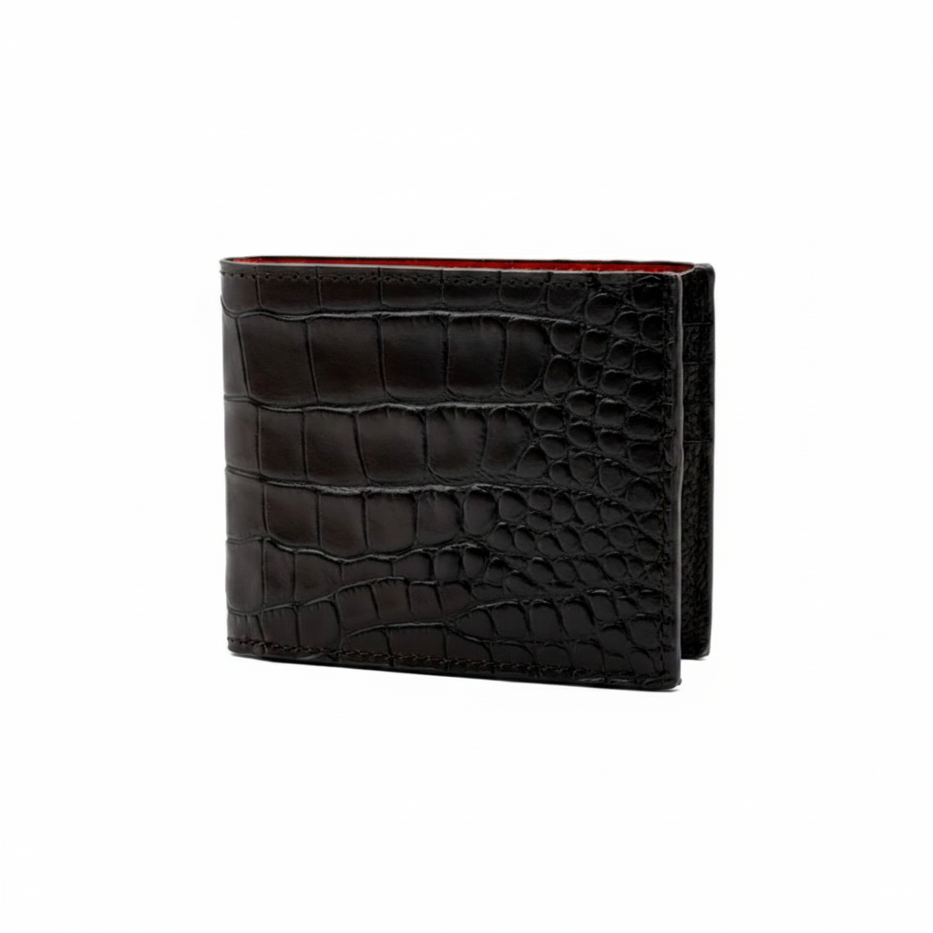Alligator Grain Billfold-Walnut
