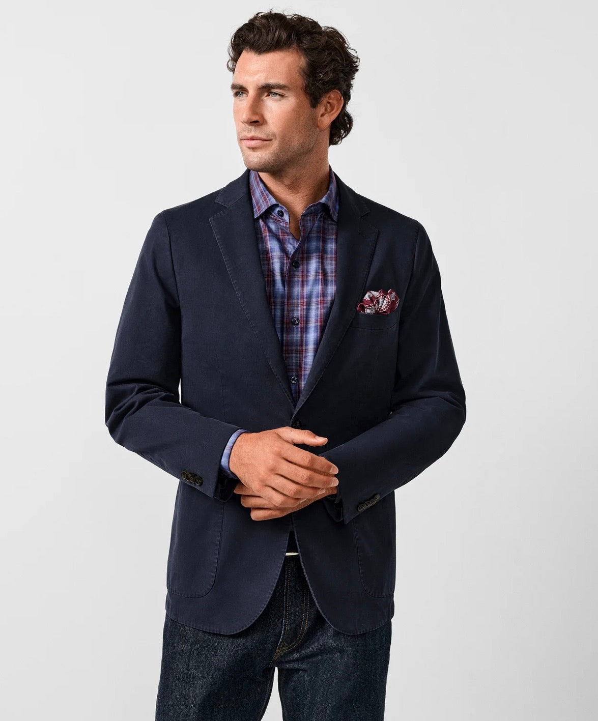 Jackson Soft Coat-Navy