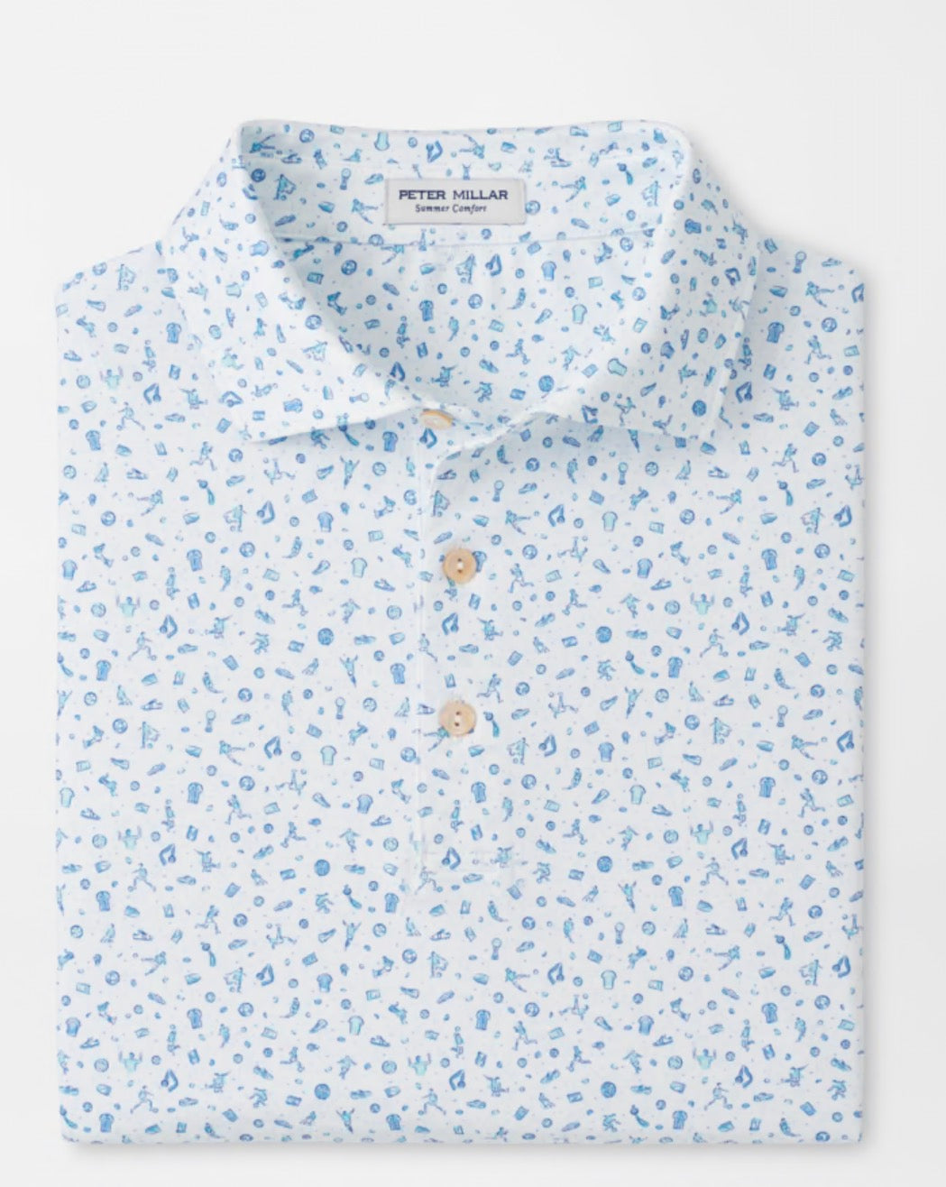 Goalie Polo-White
