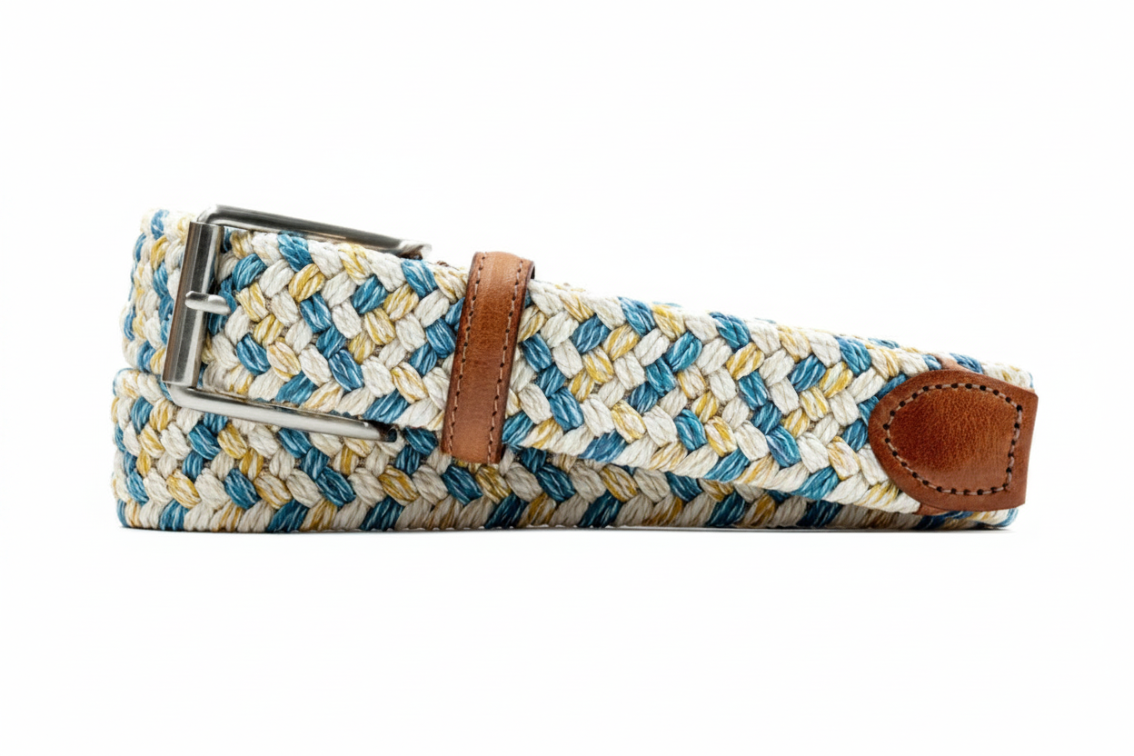 Braided Belt-Blue Lagoon