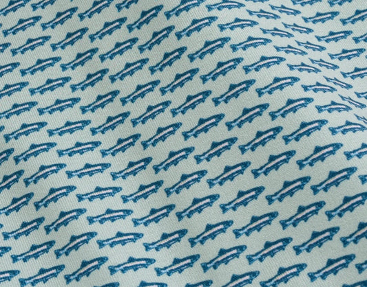 Trout Printed Polo-Elm