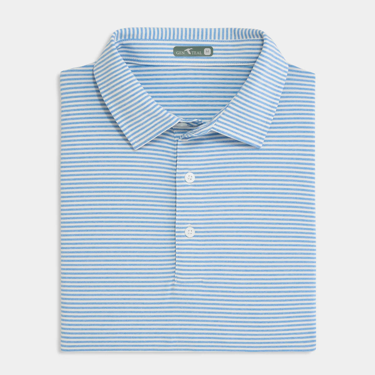 Genteal Bates Performance Polo - Blissful Blue