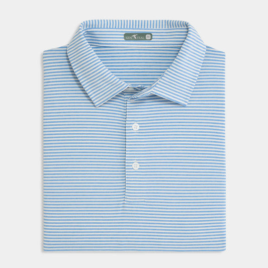 Genteal Bates Performance Polo - Blissful Blue