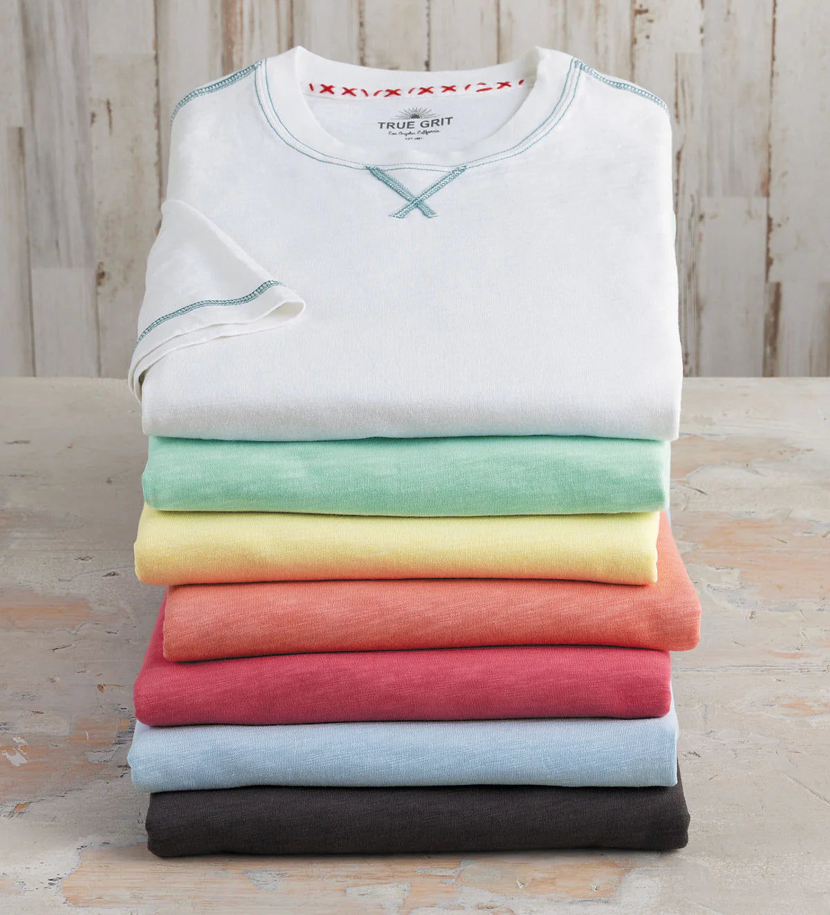 True Grit Short Sleeve Crew-Surf