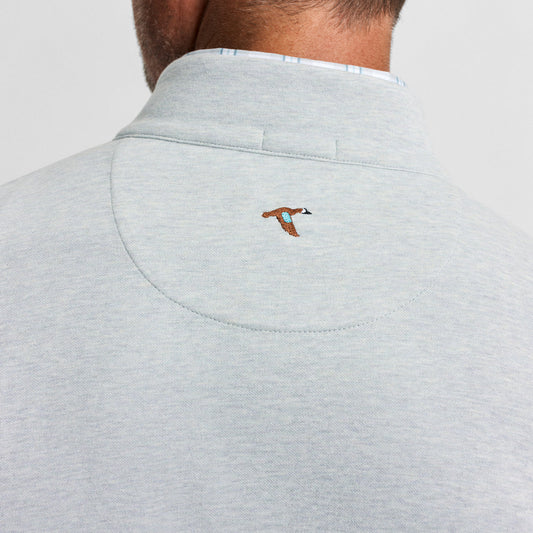 Genteal Cotton Modal Quarter Zip - Fog Grey