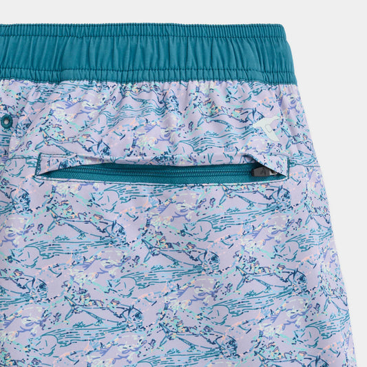 Marina Swim Trunk - Purple Shoreline Catch