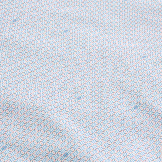 Genteal Gridline Printed Performance Polo - Sunrise