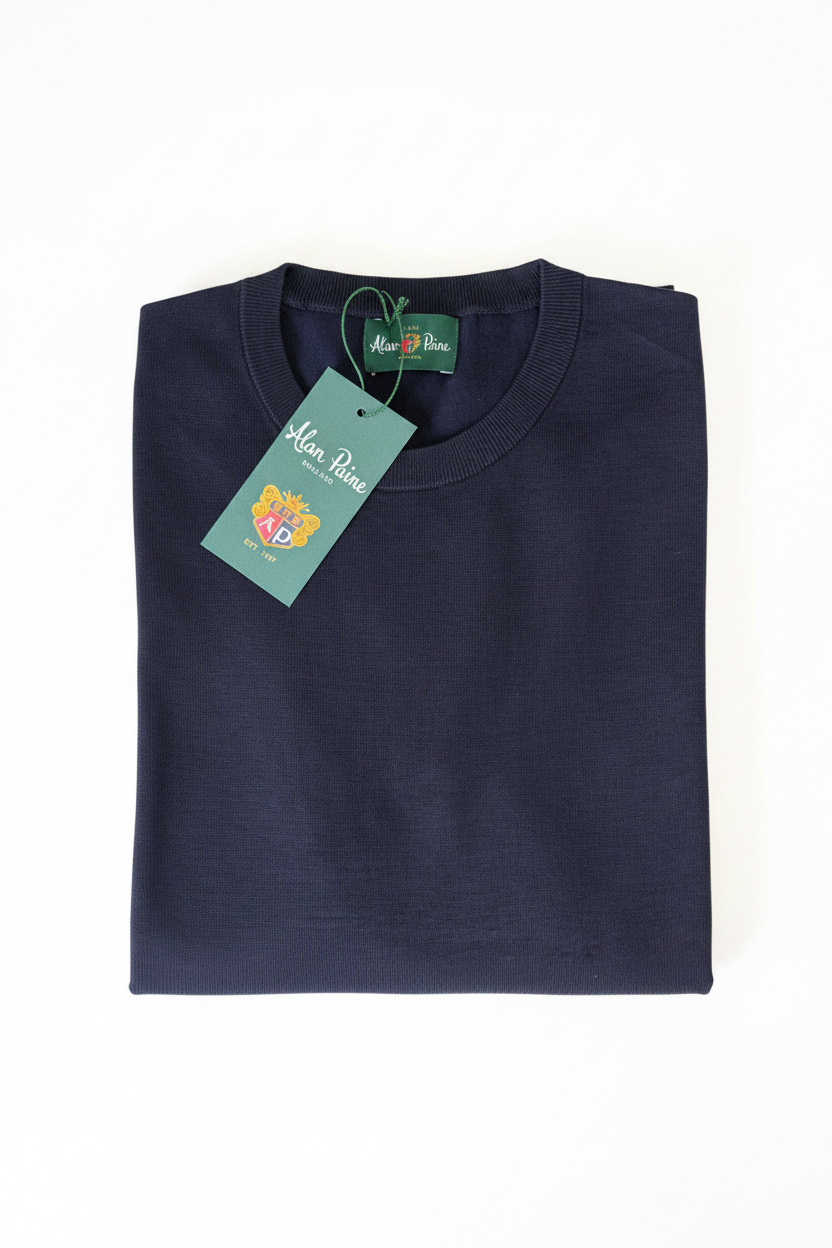 Alan Paine SS Crew Neck - Dark Navy