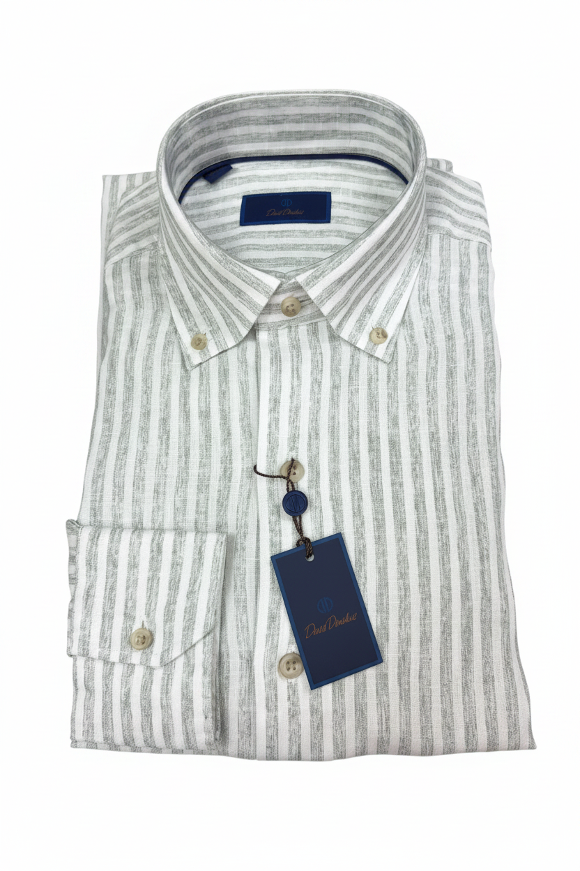 LS Buttondown - Sage