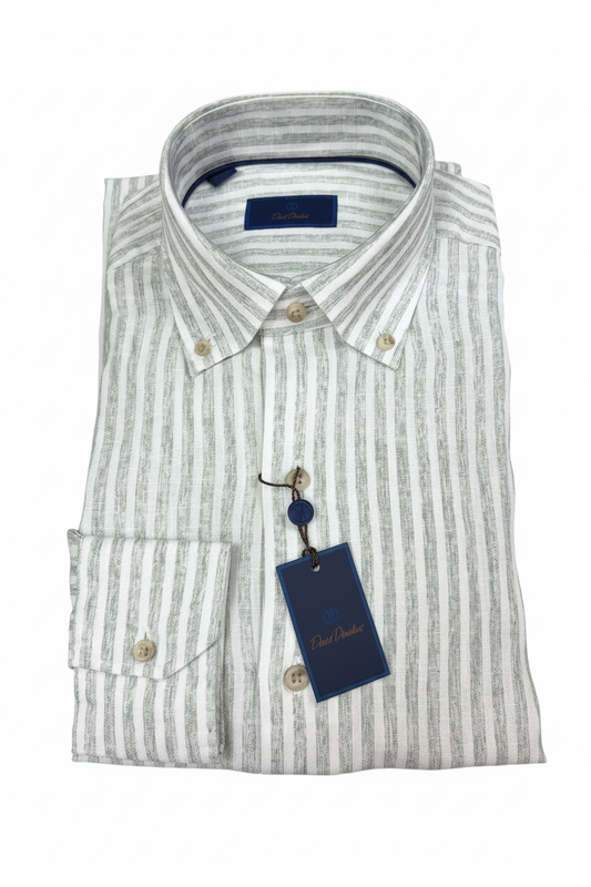 LS Buttondown - Sage