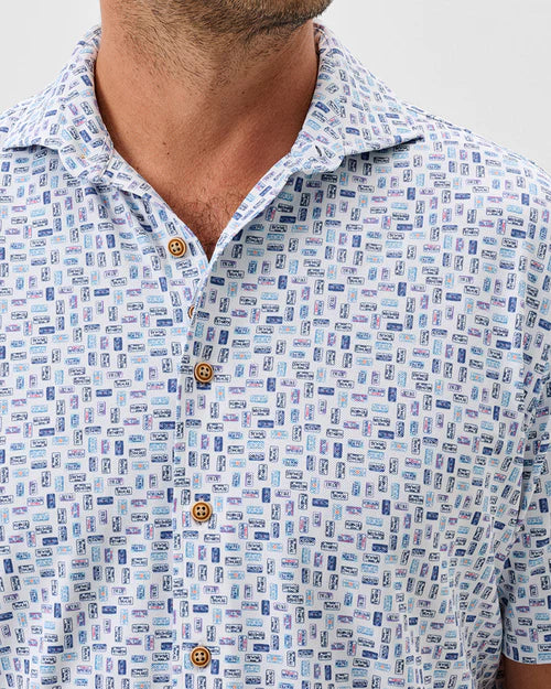 Johnnie-O Roadtrip SS Shirt - White