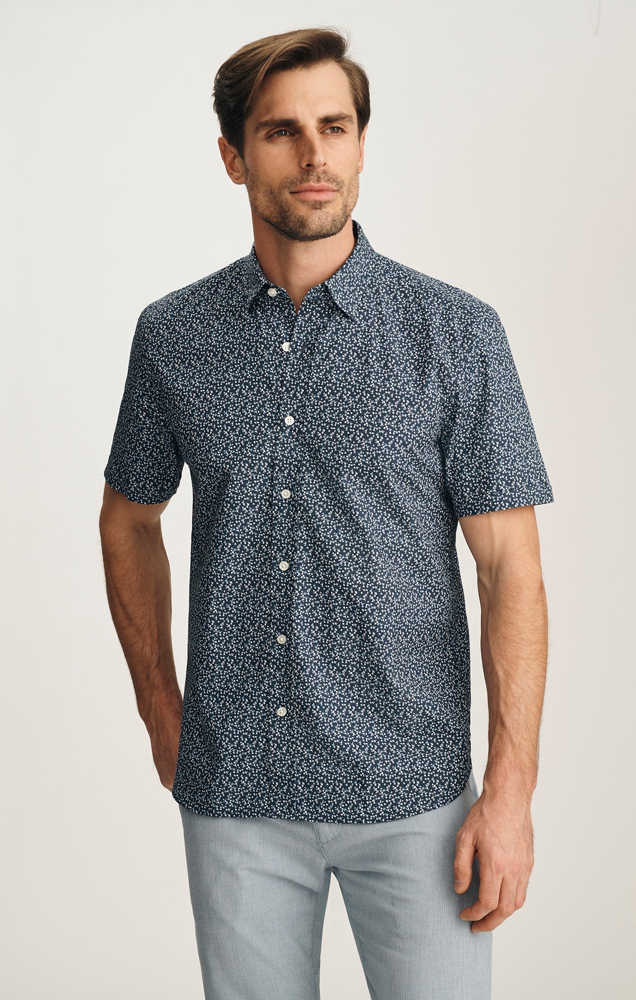 Twill SS Shirt-Vintage Indigo