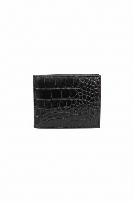 Alligator Grain Billfold-Black