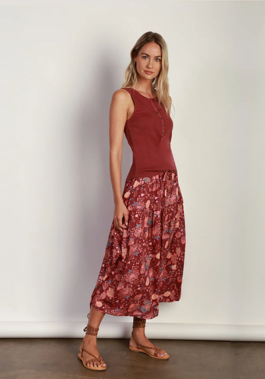 Camelia Tie Skirt - Multi