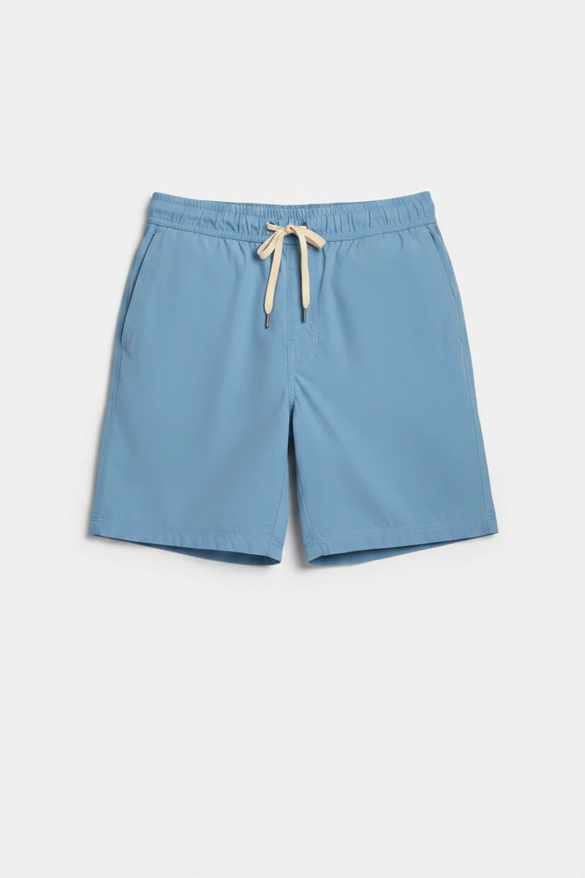 Drawstring Short-Coast Blue