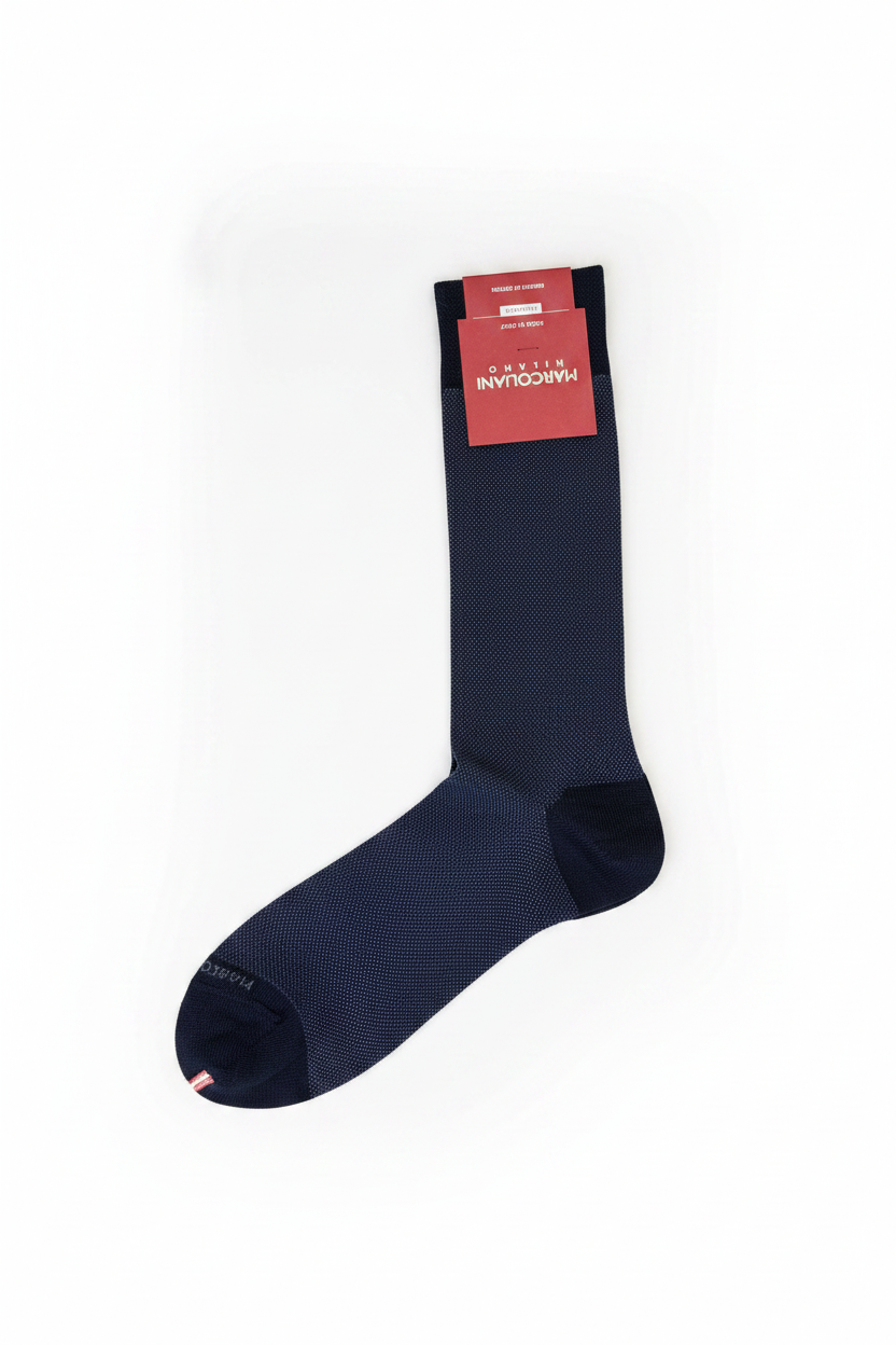 Navy Socks-Birdseye