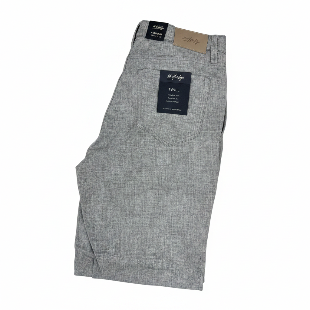 Charisma-Grey Cross Twill
