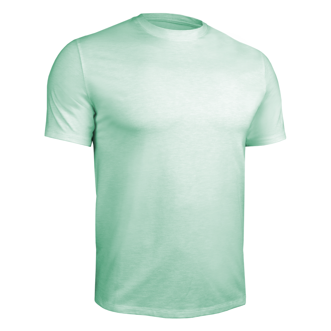 Luxury Tee-Heathered Mint Green
