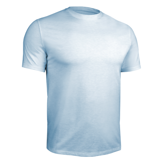 Luxury Tee-Heathered Lt. Blue