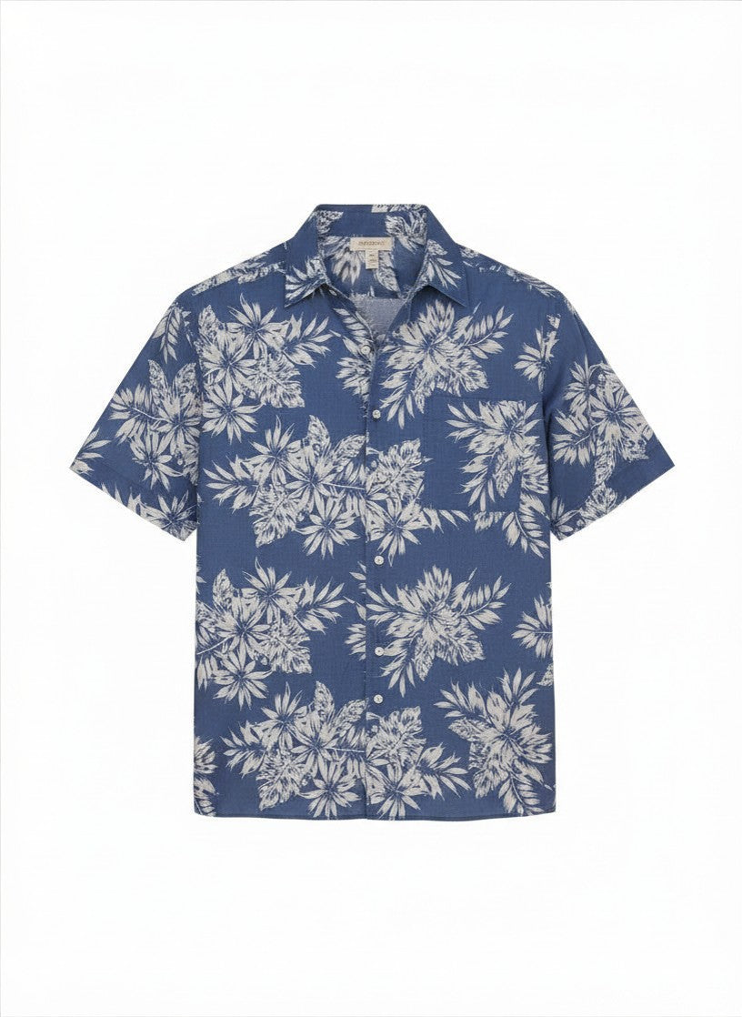 SS Pocket Linen Shirt-Denim