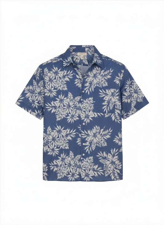 SS Pocket Linen Shirt-Denim