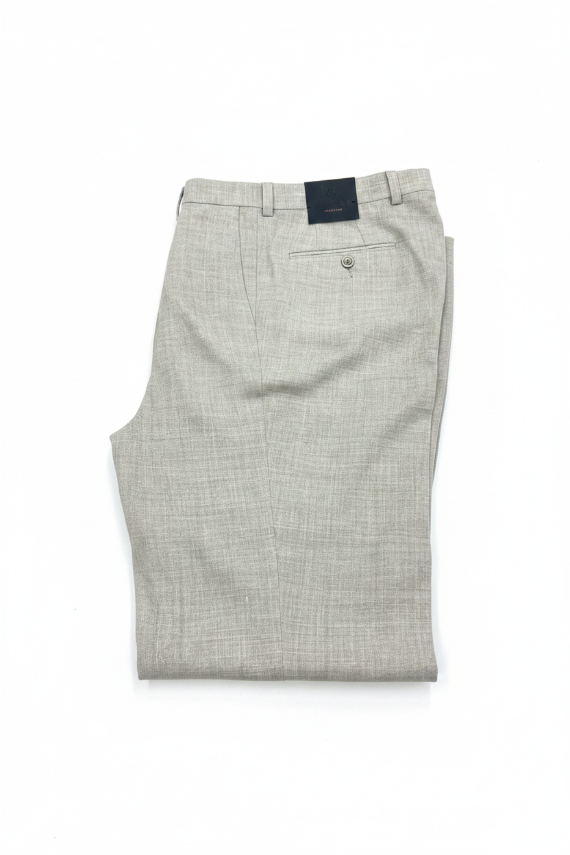 Linen Blend Pant-Khaki