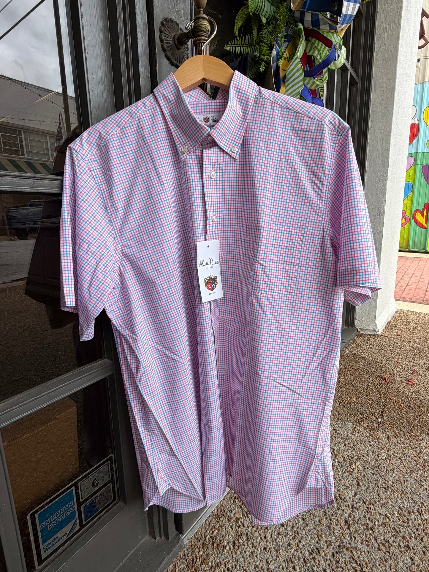 SS Classic Fit-Pink Check