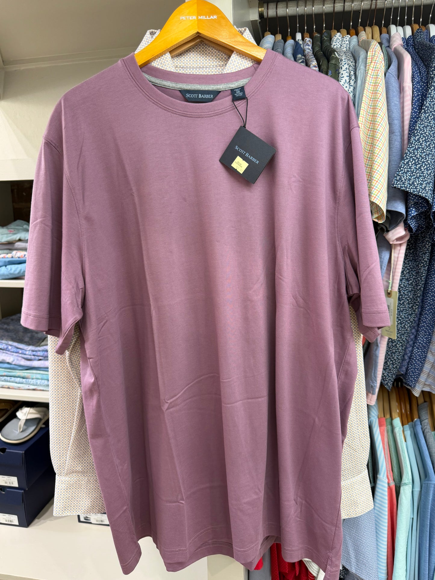 Pima Jersey Tee-Grape
