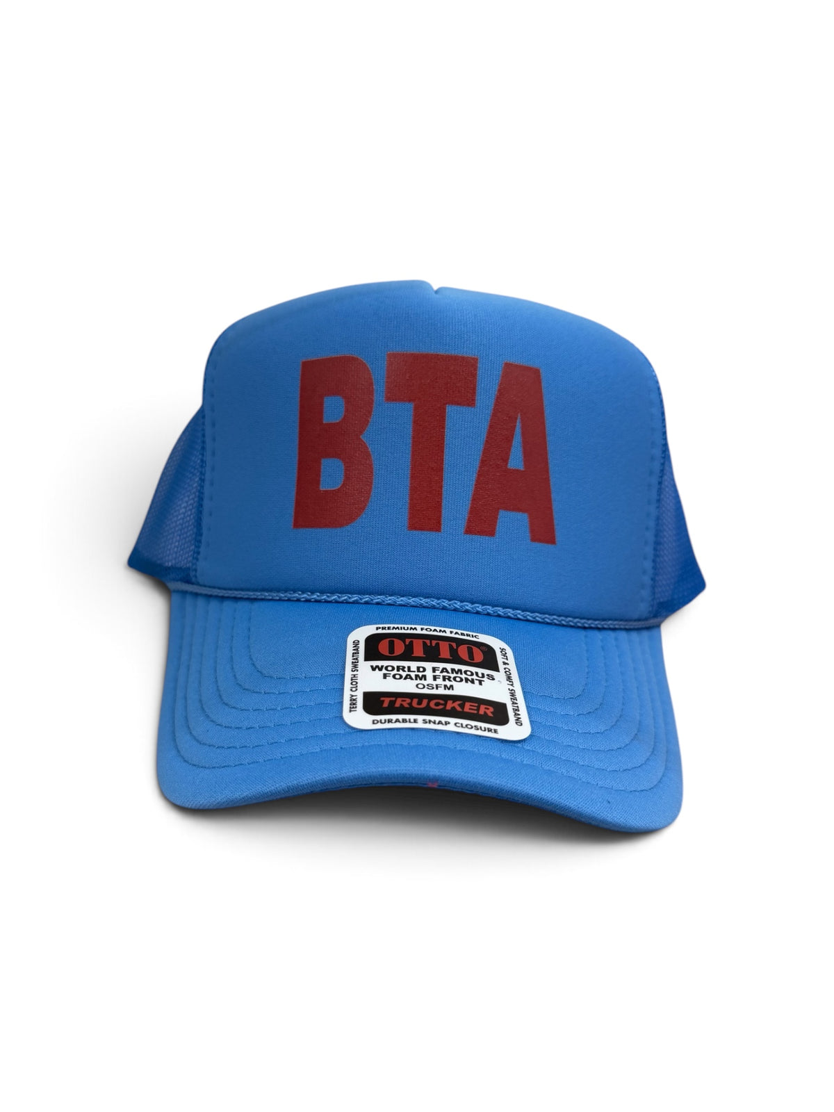 Powder Blue Hat-Red “BTA”