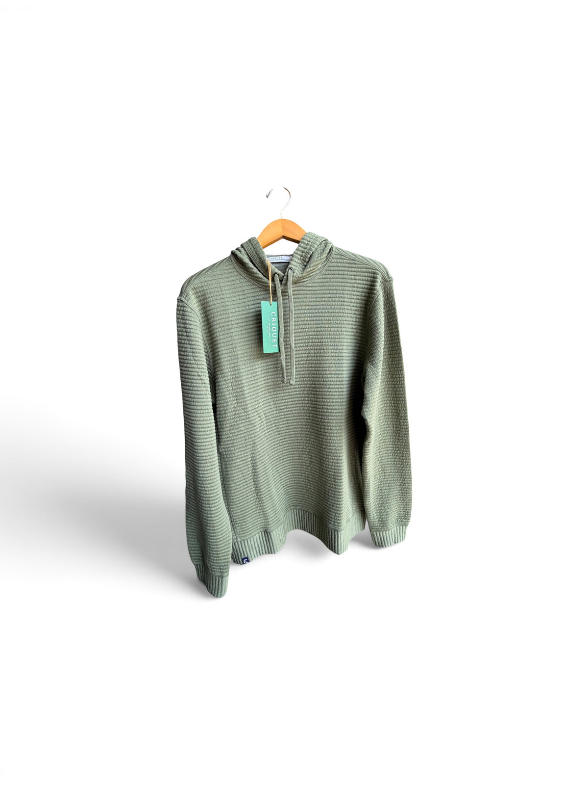 Quilted Hoodie-Olive