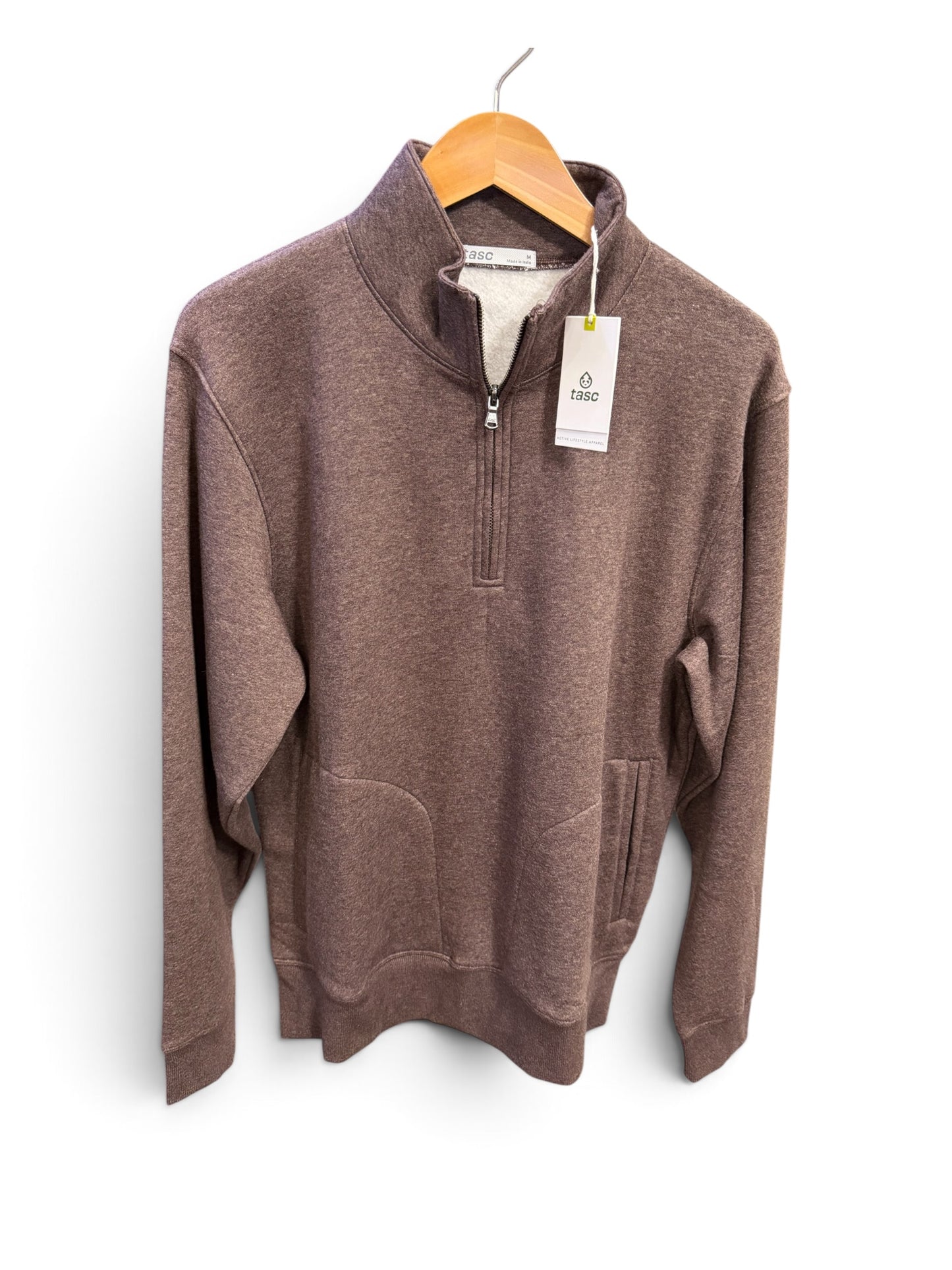 Fleece Quarter Zip-Mocha