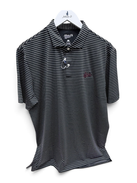 Johnnie-0 Beau State Script Polo-Black