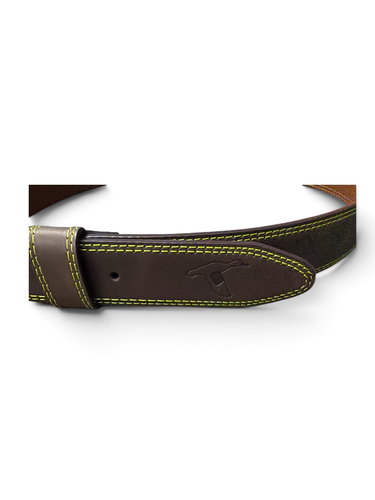 Contrast Stitch Belt-Brown